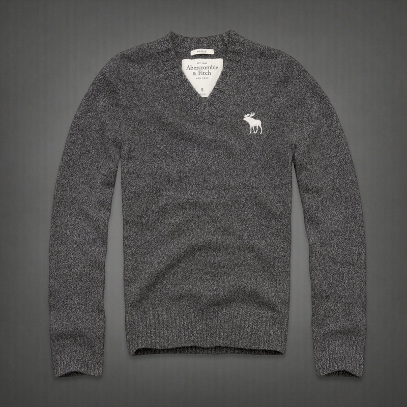 Abercrombie Fitch Hombres cuello en V Jersey AF6287